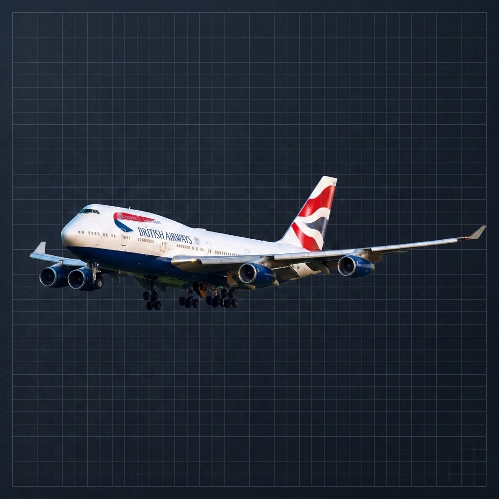 747-436 G-CIVY Mini Model